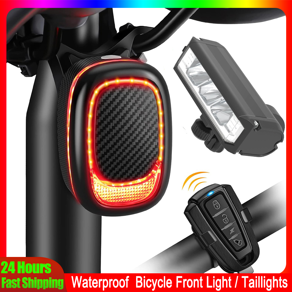 Bike Light Front Rear - Elecpow A6Pro Alarm tylnego światła roweru