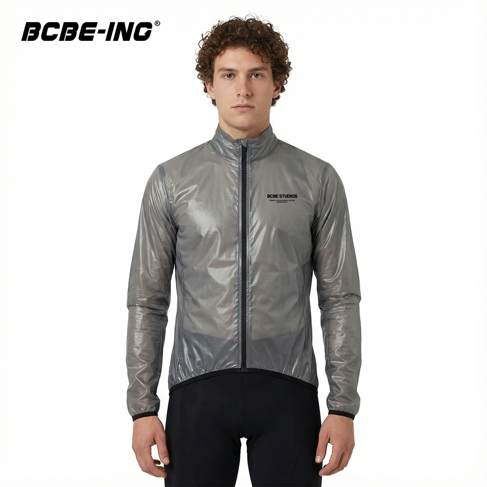 Cycling Rain Jacket Commute - Kurtka rowerowa BCBE-ING, lekka, wiatroodporna, wodoodporna,