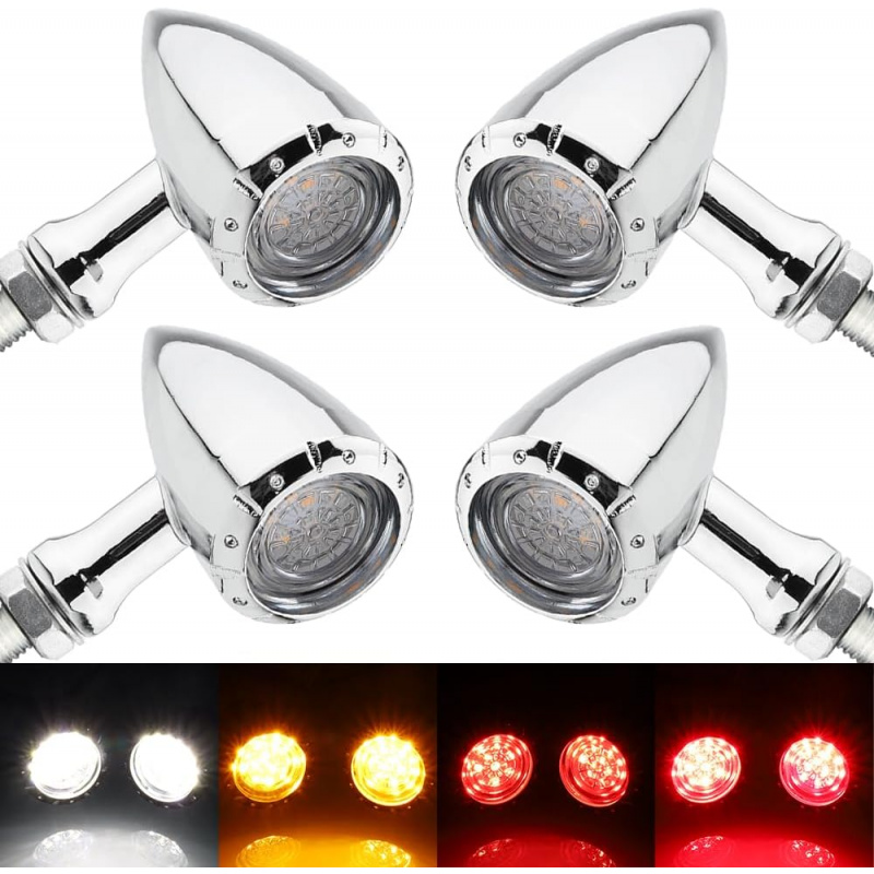 Motocyklowe kierunkowskazy LED – Bike Light Front Rear recenzja i cena