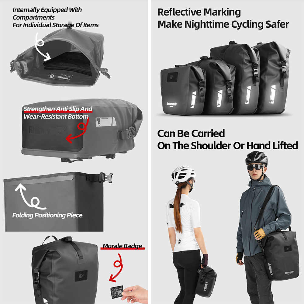 Torba rowerowa Rhinowalk, szyb – Cycling Commuter Backpack Waterproof recenzja i cena
