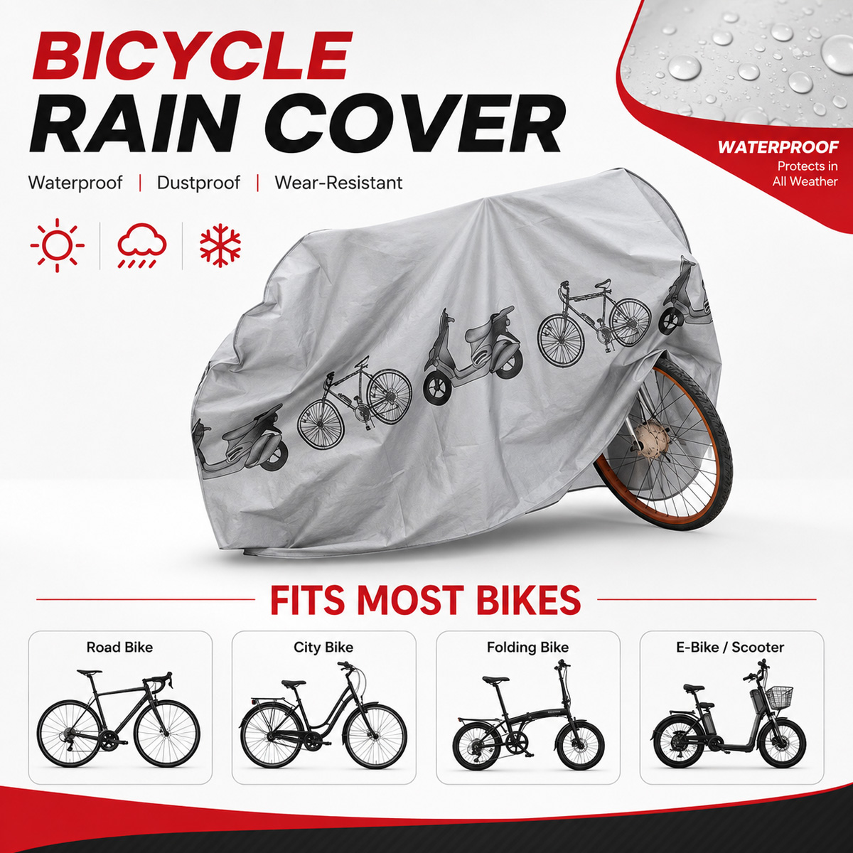 Uniwersalny pokrowiec na rower – Cycling Commuter Backpack Waterproof recenzja i cena