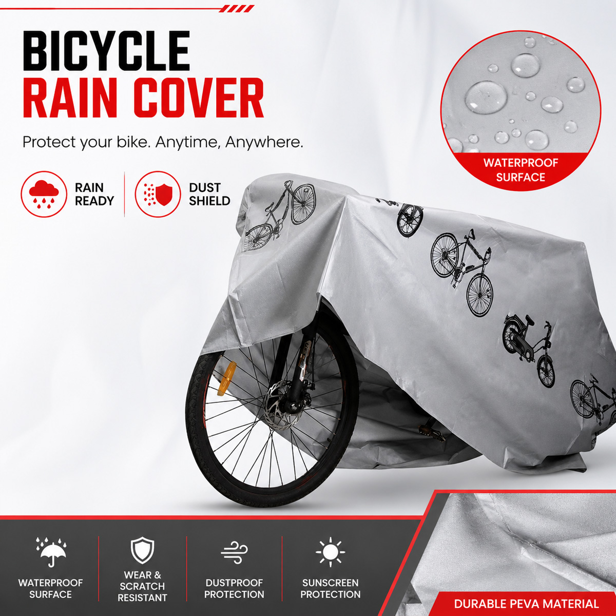 Uniwersalny pokrowiec na rower – Cycling Commuter Backpack Waterproof recenzja i cena