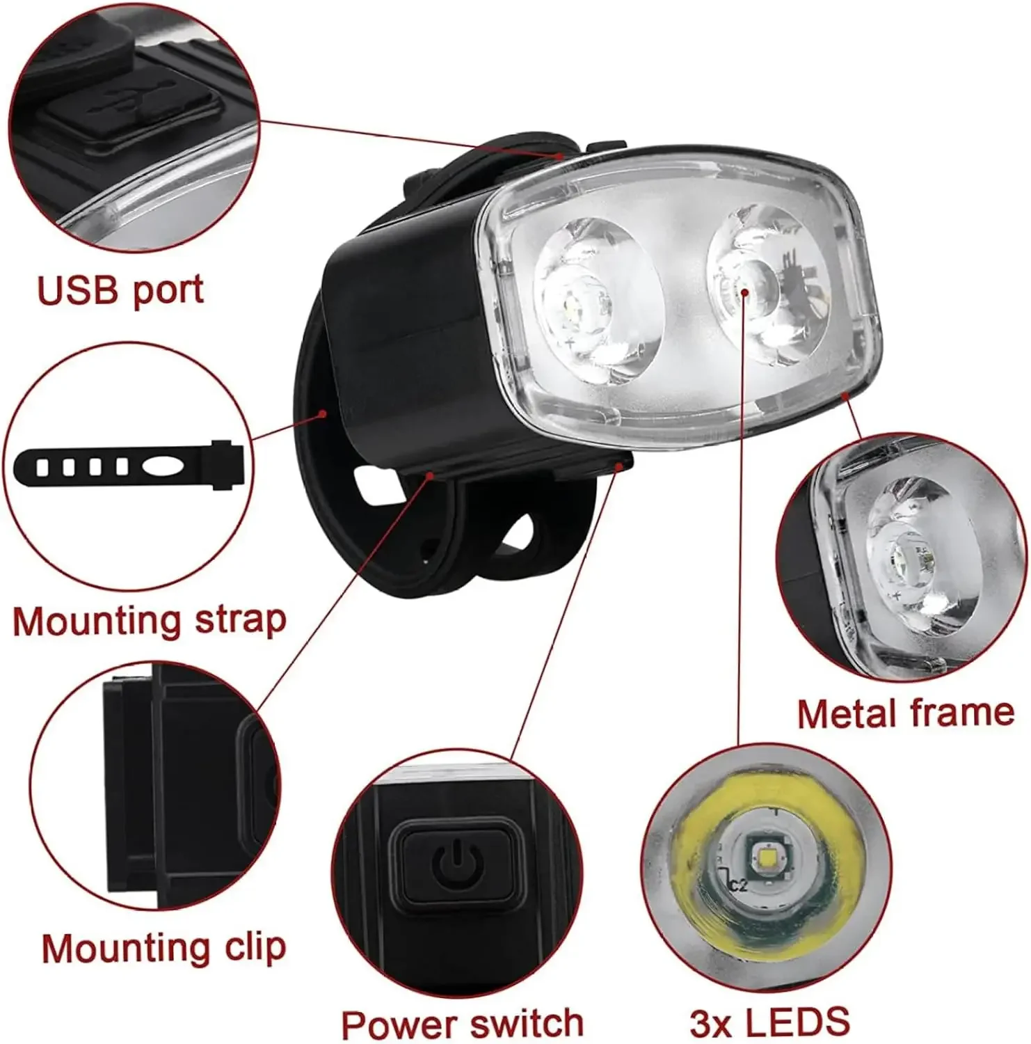 Zestaw przednich tylnych świat – Bike Light Front Rear recenzja i cena