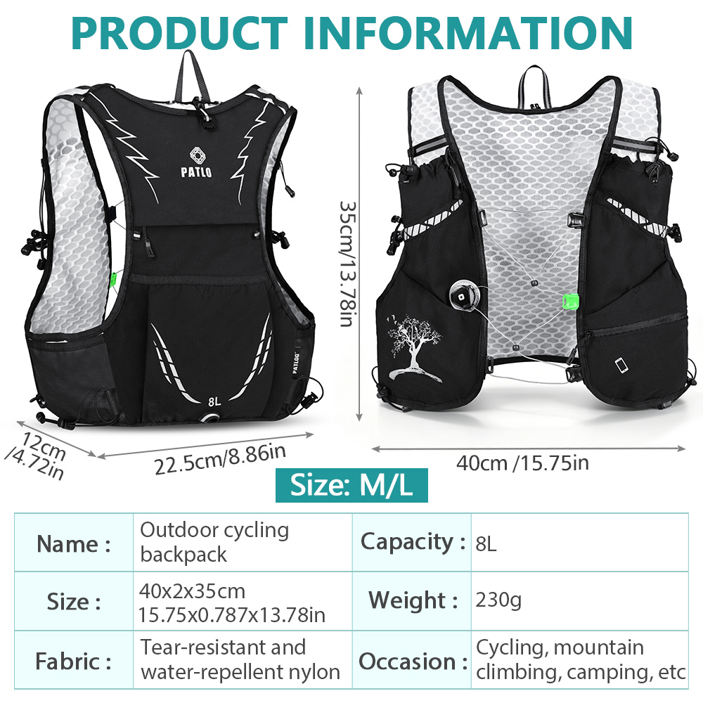 Plecak do biegania NEWBOLER 8L – Cycling Commute Backpack recenzja i cena